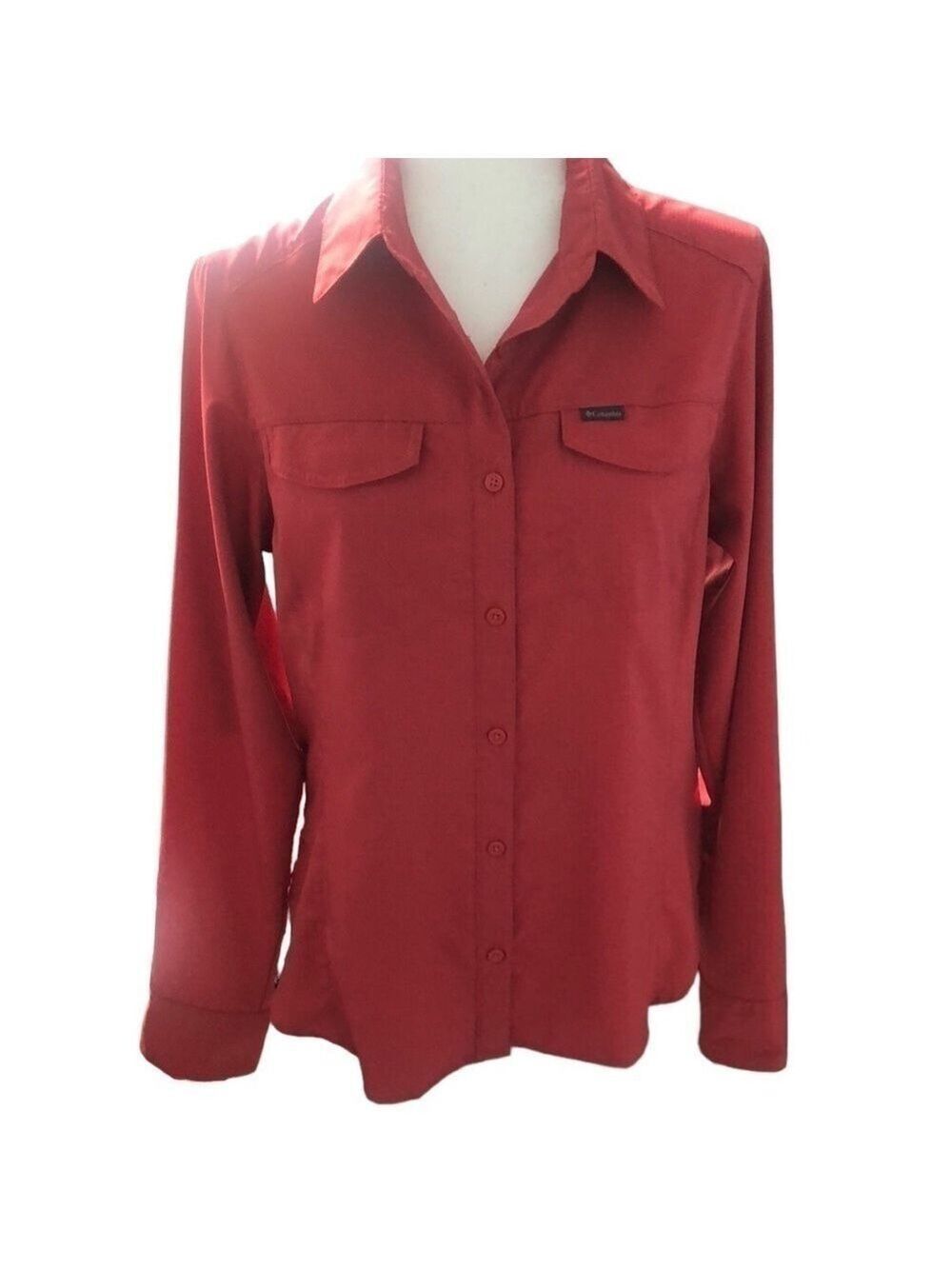 Columbia Sportswear Omni-Shade Sun Protection Button up Shirt Size Medium